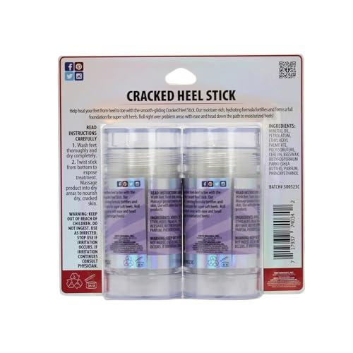 Onyx Professional Onyx Professional Cracked Heel Repair Balm Stick (2 Pack) Dry Cracked Feet Treatment, Moisturizing Heel Balm Rolls On So No Mess Like Foot Cream or Foot Lotion, Rescues Cracked Feet, Lavender Scent
