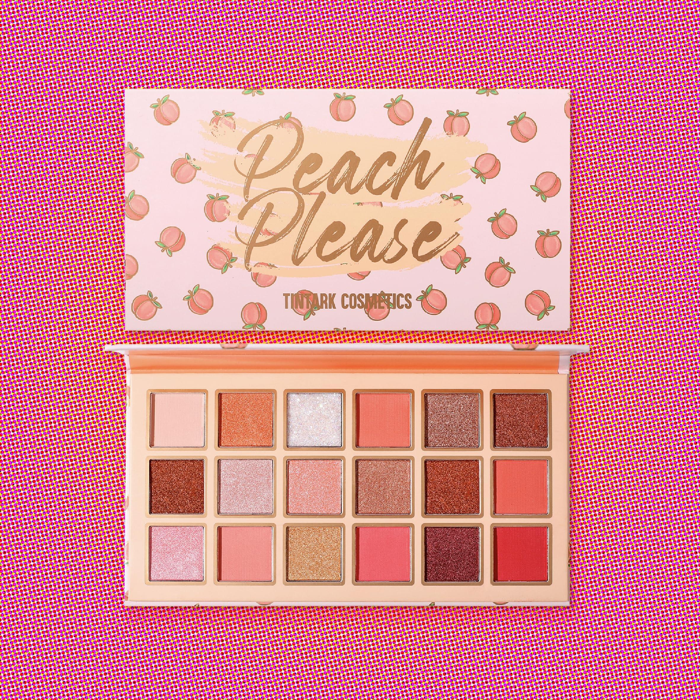 Tintark Tintark Peach Please 18 Colour Eyeshadow Palette for Beauty - Eyeshadow Cosmetics with Matte Metallic Sparkle Shimmer Pink & Highlighter Eye Makeup for Girls & Powder Eye Shadow Pallet
