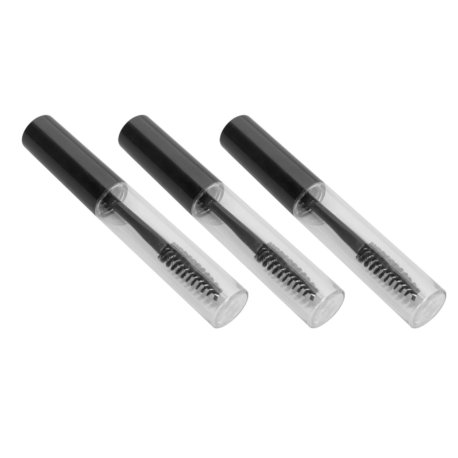 Srliya 3pcs Empty Mascara Tube Eyelash Wand Home Makeup DIY Eyelash Growth Serum Container Bottle with Funnel Plug