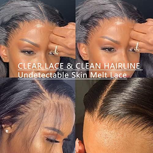 zigzag hair ZigZag Hair Loose Wave 5x5 HD Lace Closure Pre Plucked 4C Kinky Edges Hairline Curly Baby Hair Brazilian Virgin Human Hair Loose Deep Wave Swiss HD Lace Closure Free Part (18 Inch, Loose Wave)