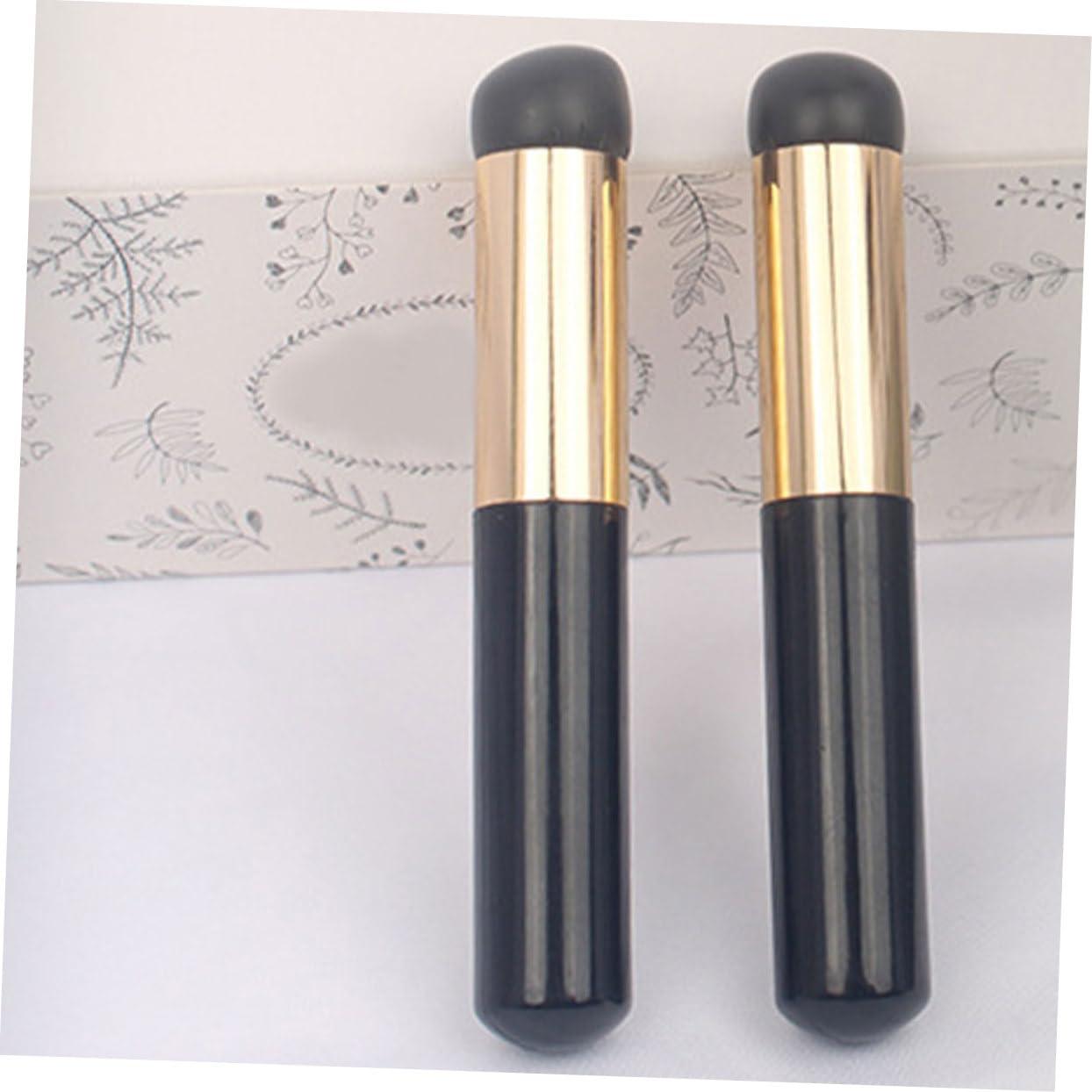 Mikinona Mikinona 6pcs Lip Brush Lipstick Cosmetics Makeup Brushes Lip Tint Stain Hourglass Makeup Lip Mask Mascara Bag Organizer Lip Gloss Lip Liner Makeup Brush Holder Lip Oil Black