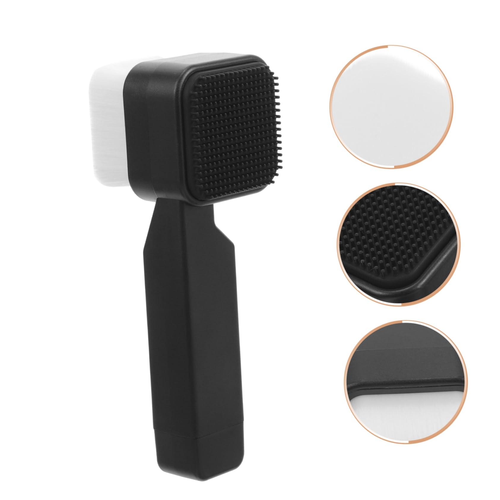 HAPINARY HAPINARY Handheld Facial Wash Brush Double Sided Silicone Scrubber for Men's Facial Care