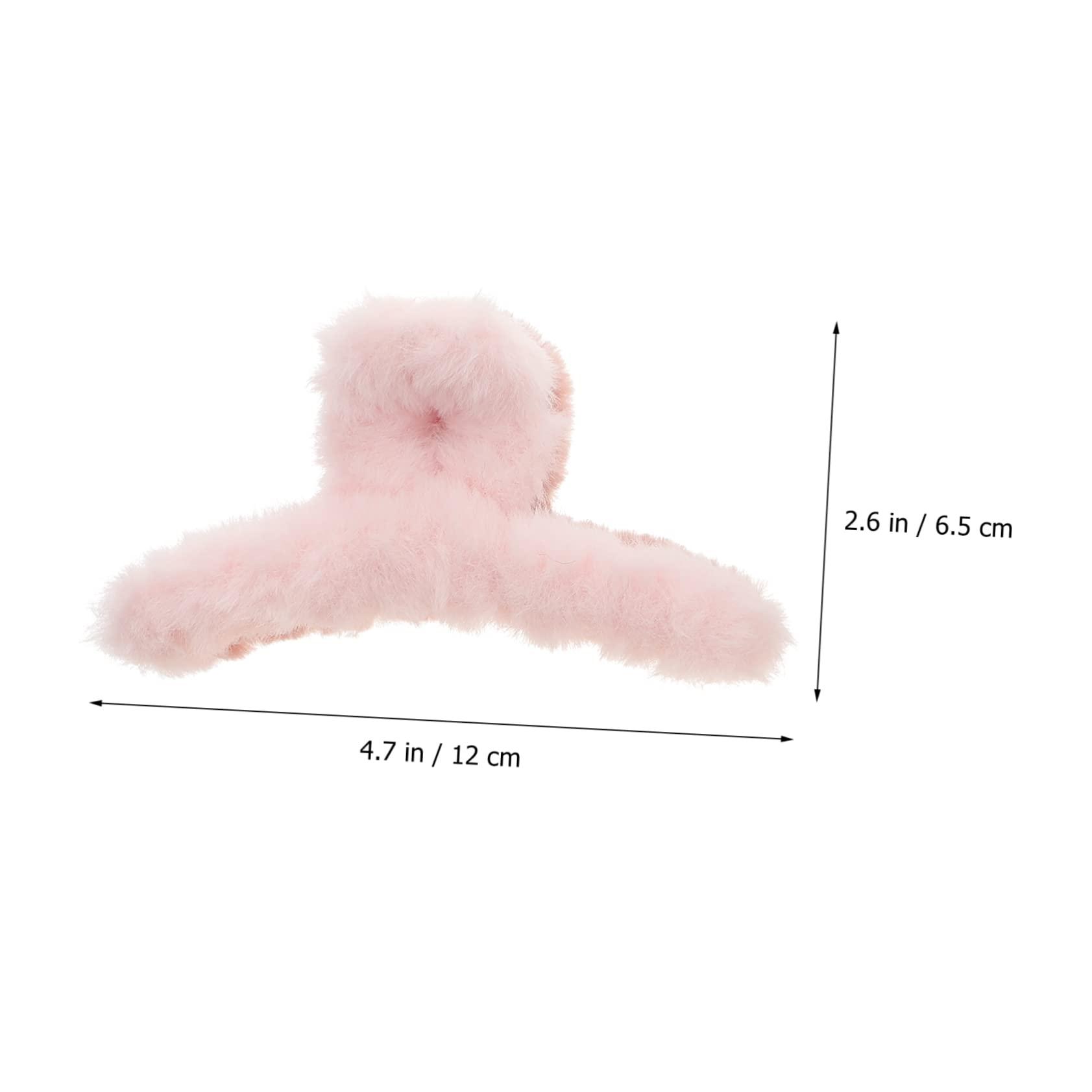 Angoily Angoily 5pcs Hairpin Fuzzy Hair Claw Hair Barrettes for Girls Fancy Claw Clips Claw Clip for Thick Hair Faux Hair Clip Fancy Hair Clips Women Tiara Plush Miss Big Claws Non-slip
