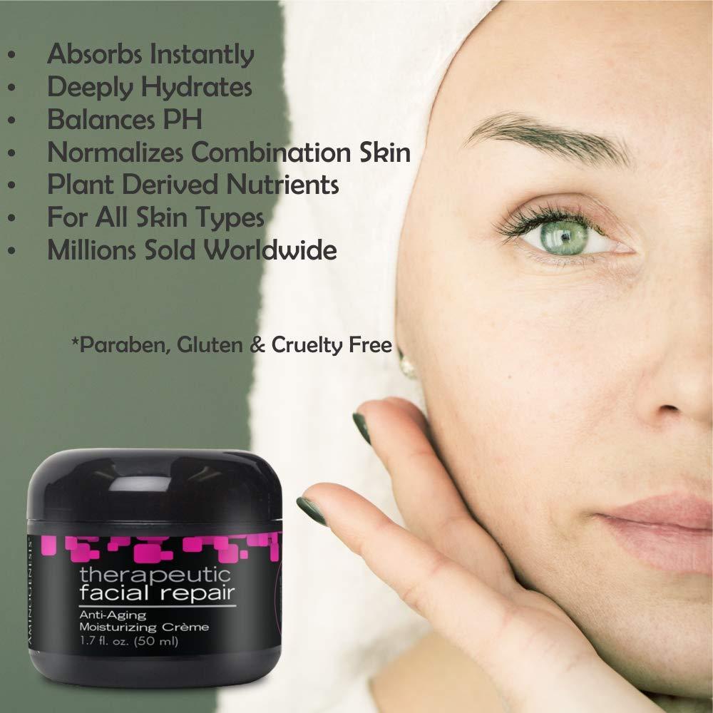 AminoGenesis AminoGenesis Therapeutic Facial Repair w/SYTHE'6 1.7 oz Anti Aging, Moisturizer, Peptide, Amino Acids, Collagen, Elastin, Wrinkle, Dark Spot, Dry, All Skin Type Cream, Skin Renewing