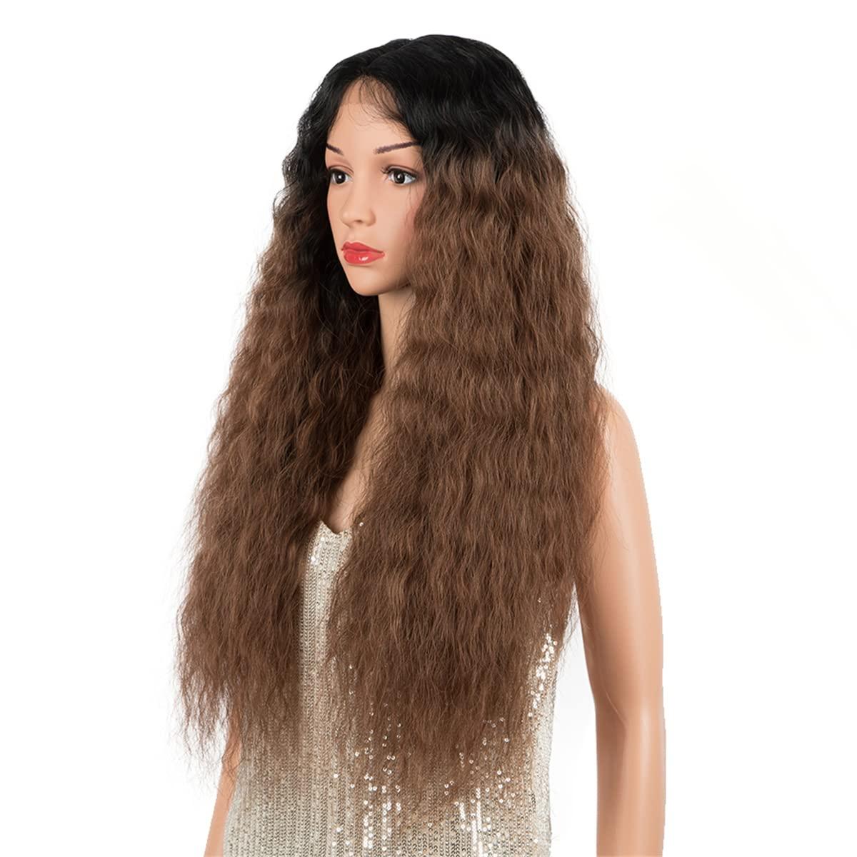 GORGIUS GORGIUS 613 Blonde Water Wave Wig Glueless Lace Front Wig, Crafted with Style-Archive Tech: Premium Fiber & Remy Human Hair Blend with Natural Hairline Pre Plucked Pre Cut Lace Wig