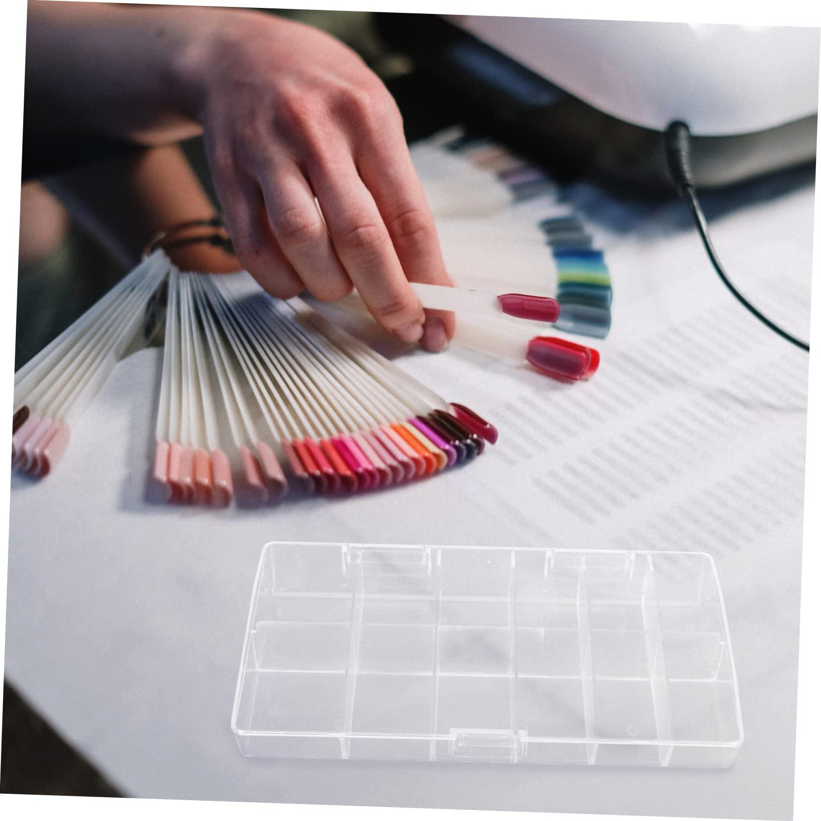 Mikinona Mikinona Pcs Nail Boxes for Press Ons Fake Nails Tech Case Organizer Pp Material Storage Box for Art