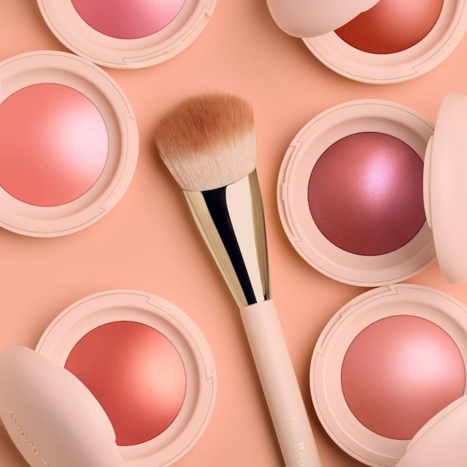 Rare Beauty Rare Beauty Soft Pinch Luminous Powder Blush, Joy (muted peach), Radiant Finish, 0.098 oz/2.8 g