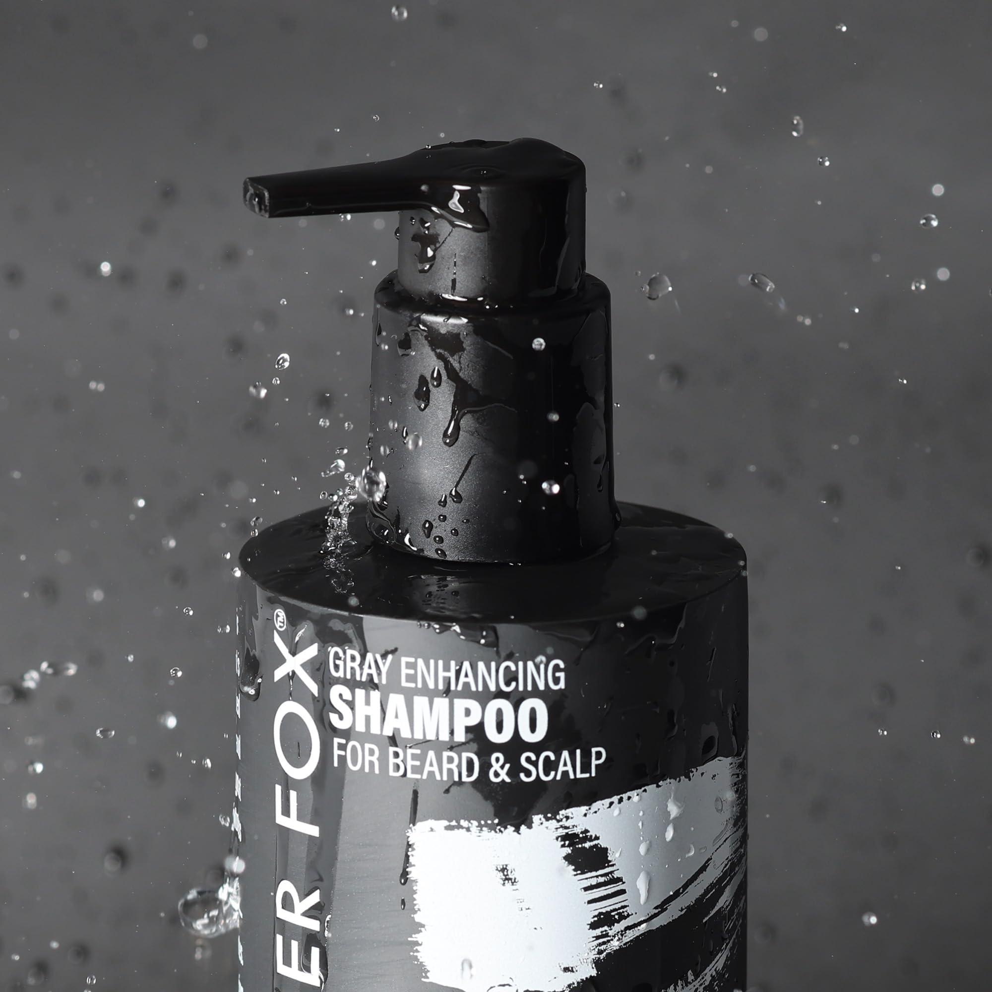 Godefroy Godefroy Silver Fox Beard and Scalp Shampoo Gray Reducing Beard Wash Removes Brassy Tones Moisturize & Nourish Beard & Scalp For Men