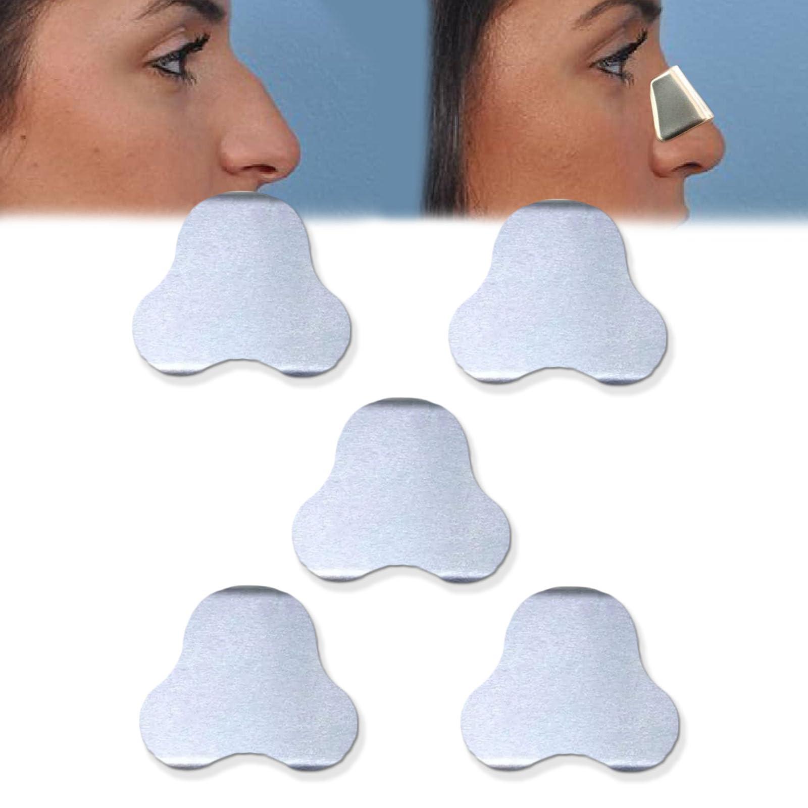 MUROCEA MUROCEA Aluminum Nasal Splints, External Nose Support Protector for Rhinoplasty Septoplasty Sur-gery, Nose Brace Fracture, ENT, Orthopedic Immobilization, Sliver, 5PCS (M)