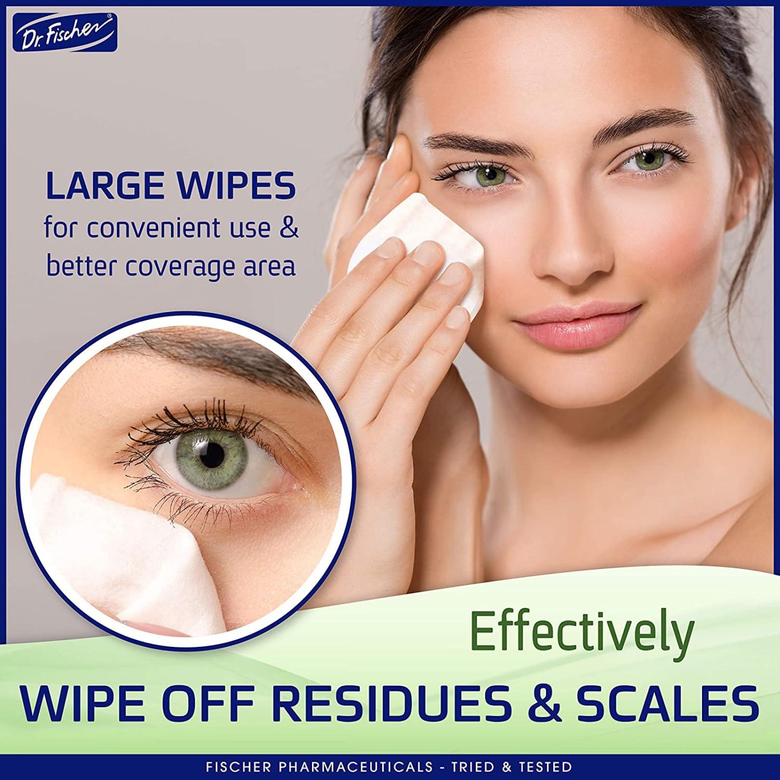 Dr. Fischer Dr. Fischer Eye Wipes and Eyelid Cleanser, Eyelash Foam. Hypoallergenic Eye Care for Demodex Blepharitis Allergy
