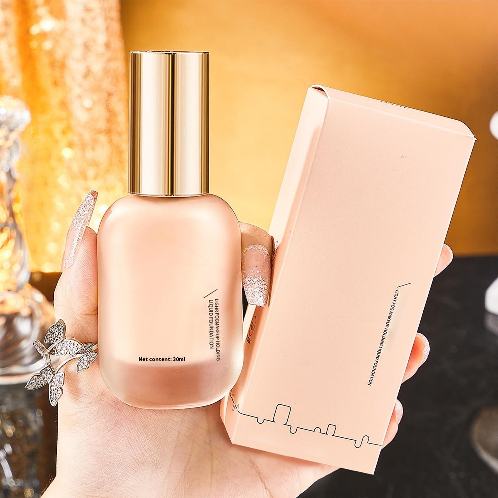 Zabernim Uodo Liquid Foundation, Uodo Moisturizing Light Foundation, Light And Long-Lasting Coverage for All Skin (Ivory white)