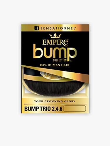 Sensationnel Sensationnel Empire bump weaving hairextension - trio 246 human hair short feather weave styling (30 LIGHTAUBURN)