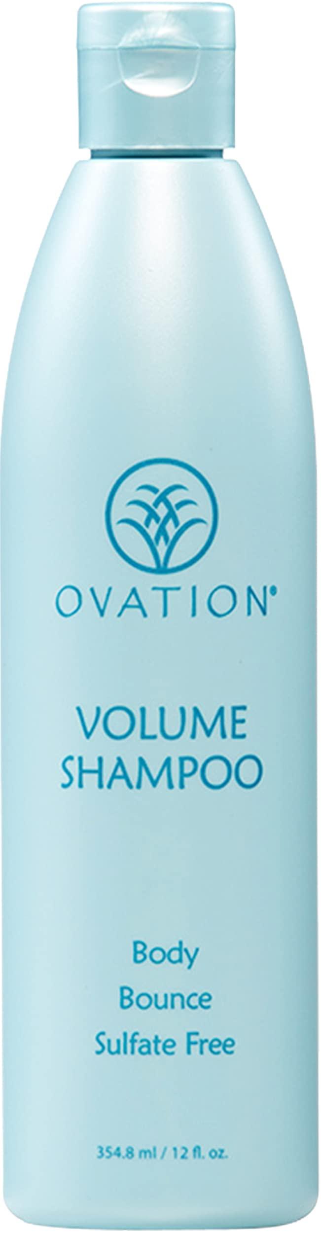 Ovation Hair Ovation Hair Volume Shampoo - For Voluminous, Bouncy Hair - 12 oz - Gentle Cleansing and Helps Removes Excess Hair Oil - For Fine, Thin Hair - With Fenugreek, Aloe Vera, Saw Palmetto