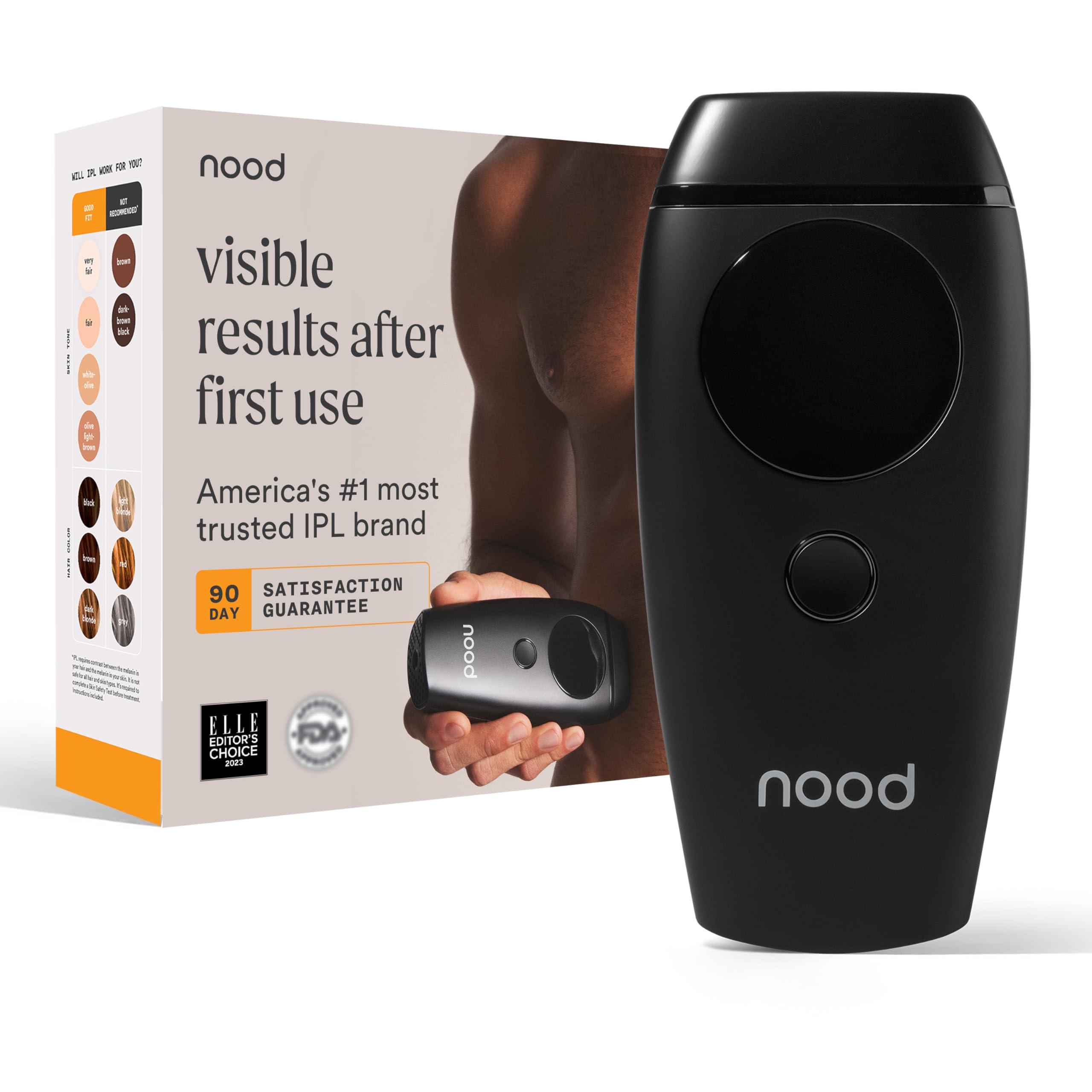 Nood NEW Flasher 2.0 by Nood, IPL Laser Hair Removal Device for Men and Women, Pain-free and Permanent Results, Safe for Whole Body Treatment - Matte Black