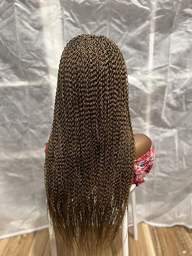 Real wigs Braided wig, watermelon wig, made on a closure, length is 22inches. Colors are 4&27.