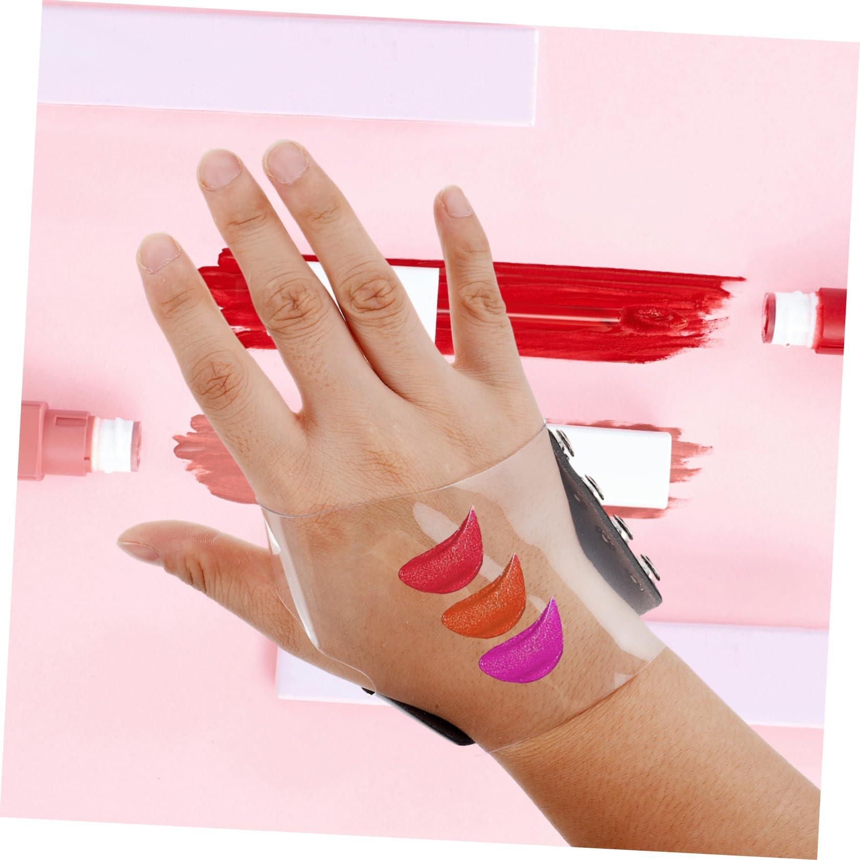 Didiseaon Didiseaon Makeup Palette Gloves for Nail Tech Nail Pallet for Nail Art Makeup Tools Makeup Brishes Makeup Mixing Palette Blending Plate Makeup Small Makeup Mixing Tray Makeup Plate Black Pu