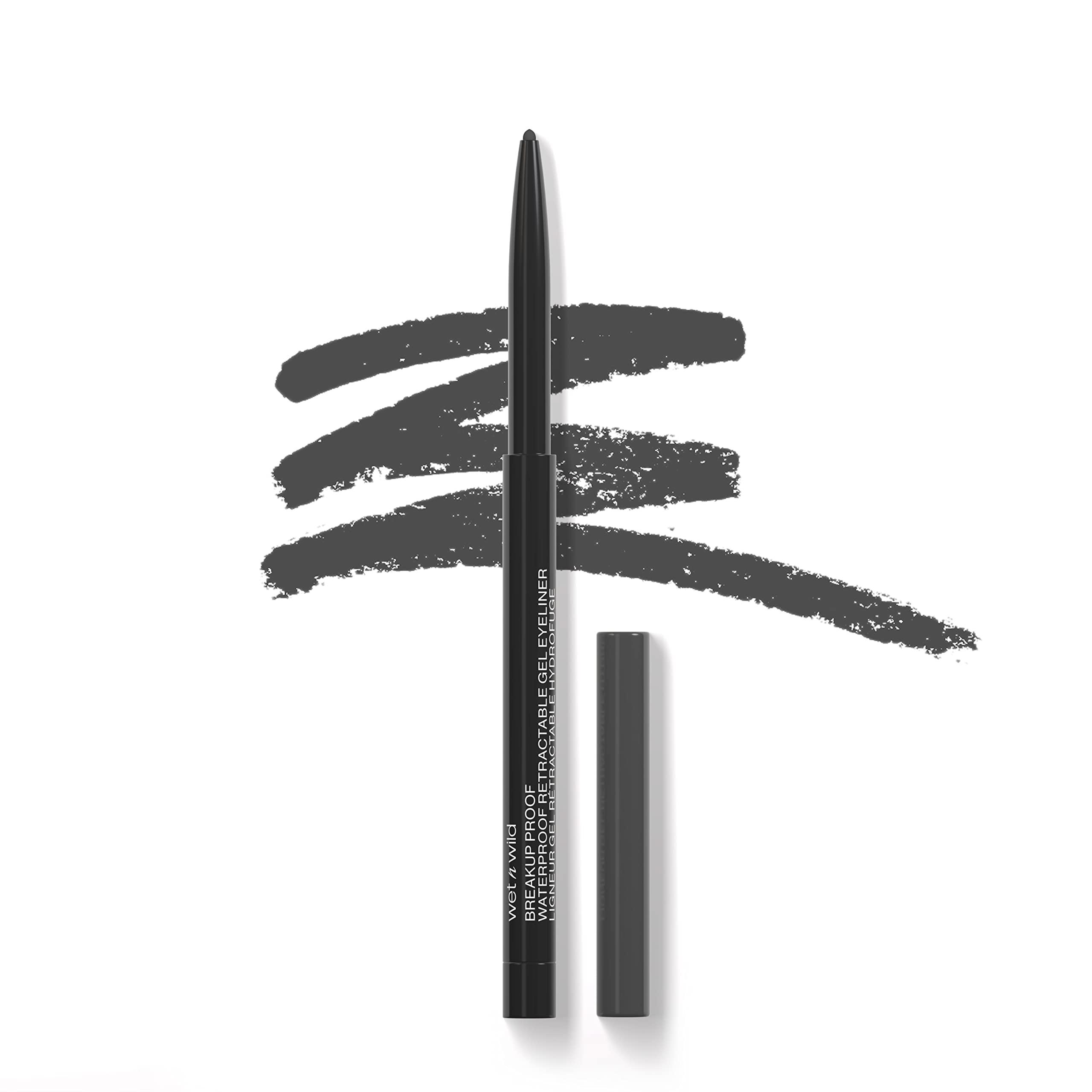 wet n wild wet n wild Mega Last Breakup Proof Retractable Gel Eyeliner - Waterproof 16-Hour Long-Lasting Wear, Cruelty-Free & Vegan - Charcoal