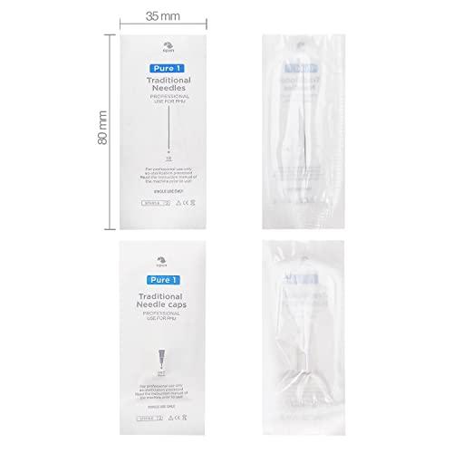 CHUSE CHUSE P1 Permanent Makeup Needles Box of 30Sets (1R Needles & Caps)