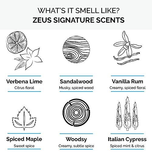 ZEUS ZEUS Natural Beard Oil, Premium Conditioning Beard Oil to Soften Beard & Mustache – MADE IN USA (Sandalwood) 1 oz.