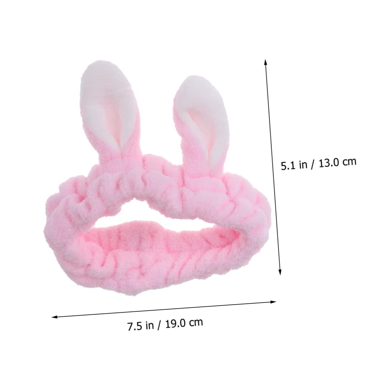 Ipetboom Ipetboom 2pcs Plush Headbands Spa Headband Para Frog Mask Masks Sponge Headband Cooling Headband Bunny Ear Headband Toner for Skincare Hat Cosmetic Cute Hair Ribbon Bunny Ear Hair Band