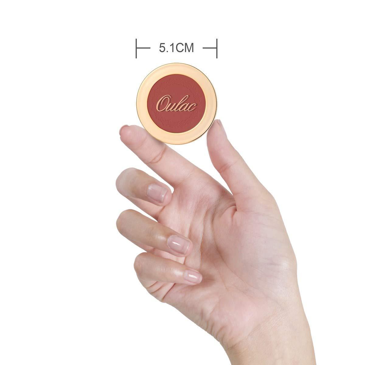 Oulac Oulac Peach Blush Makeup Fair Skin| Pigmented Powery Blush Korean Style| Natural Radiant Look| Blendable & Buildable Blush Light Skin| Vegan Cruelty-Free| 4.8g 16 Summer Time