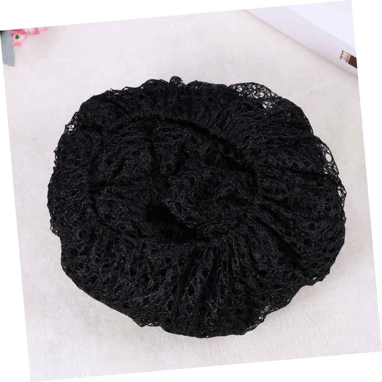 Beavorty Beavorty Black Hair Net 12 Pcs Disposable Hair Net Covers Sleep Hair Bun Net Holder Disposable for Women Hair Nets Food Service Hair Net for Long Hair Wig Hair Set Work