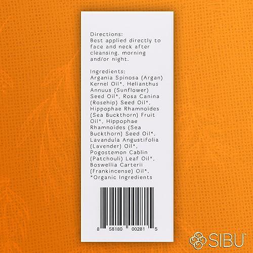 sibu Sibu LUXE Oil, Made with USDA Organic Essential Oils and Premium Himalayan Sea Buckthorn (1 oz) Hydrates, Reduces Redness, and Soothes Irritated Skin