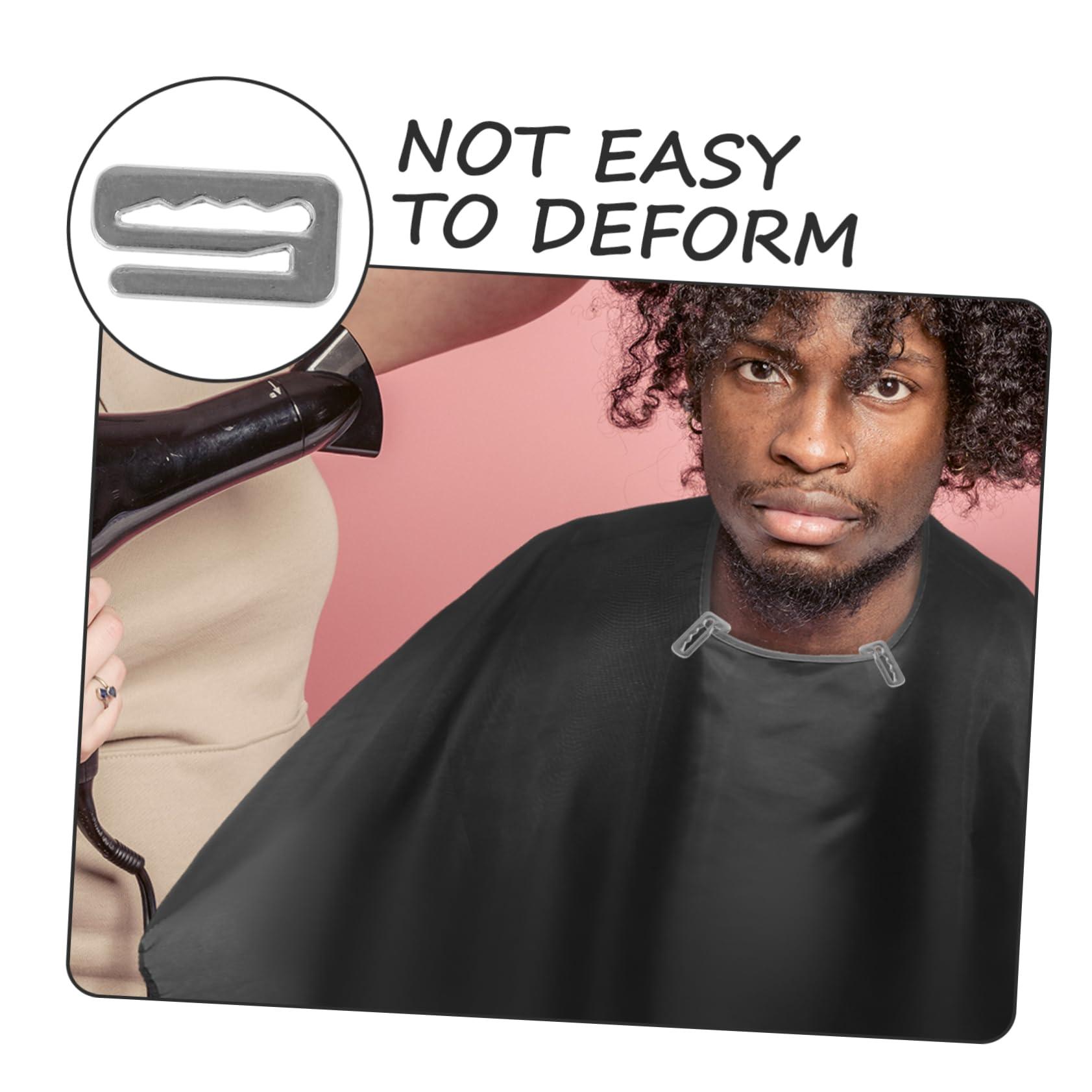 WOONEKY WOONEKY 20pcs Apron Clip Barber Cape Hooks Replacement Barber Cape Clip Portable Barber Cape Adjuster Barber Cape Buckle Salon Cape Supply Haircut Cape Clips Salon Cape Buckle Zinc Alloy