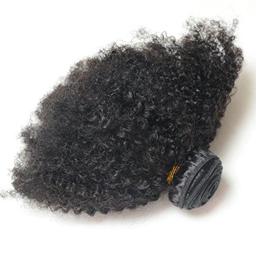 Luwigs Luwigs Afro Kinky Curly 4B 4C Hair Extensions One Bundle Hair Weave Human Hair Bundles Afro Kinkys Curly Hair Bundles Natural Color (12 inches, Afro Kinky Curly 4B 4C)