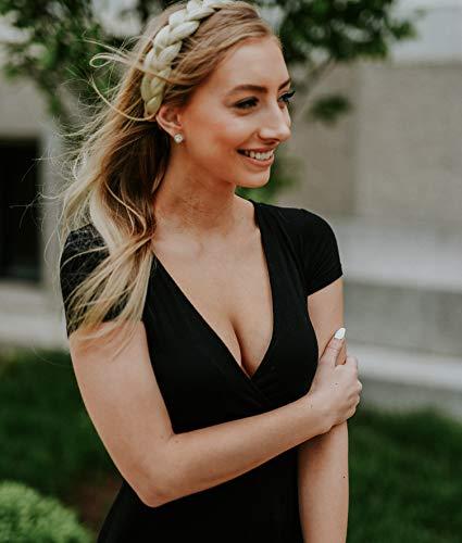 MADISON BRAIDS Madison Braids Women's Two Strand Headband Hair Braid Thick Natural looking Extension - Halo - Platinum