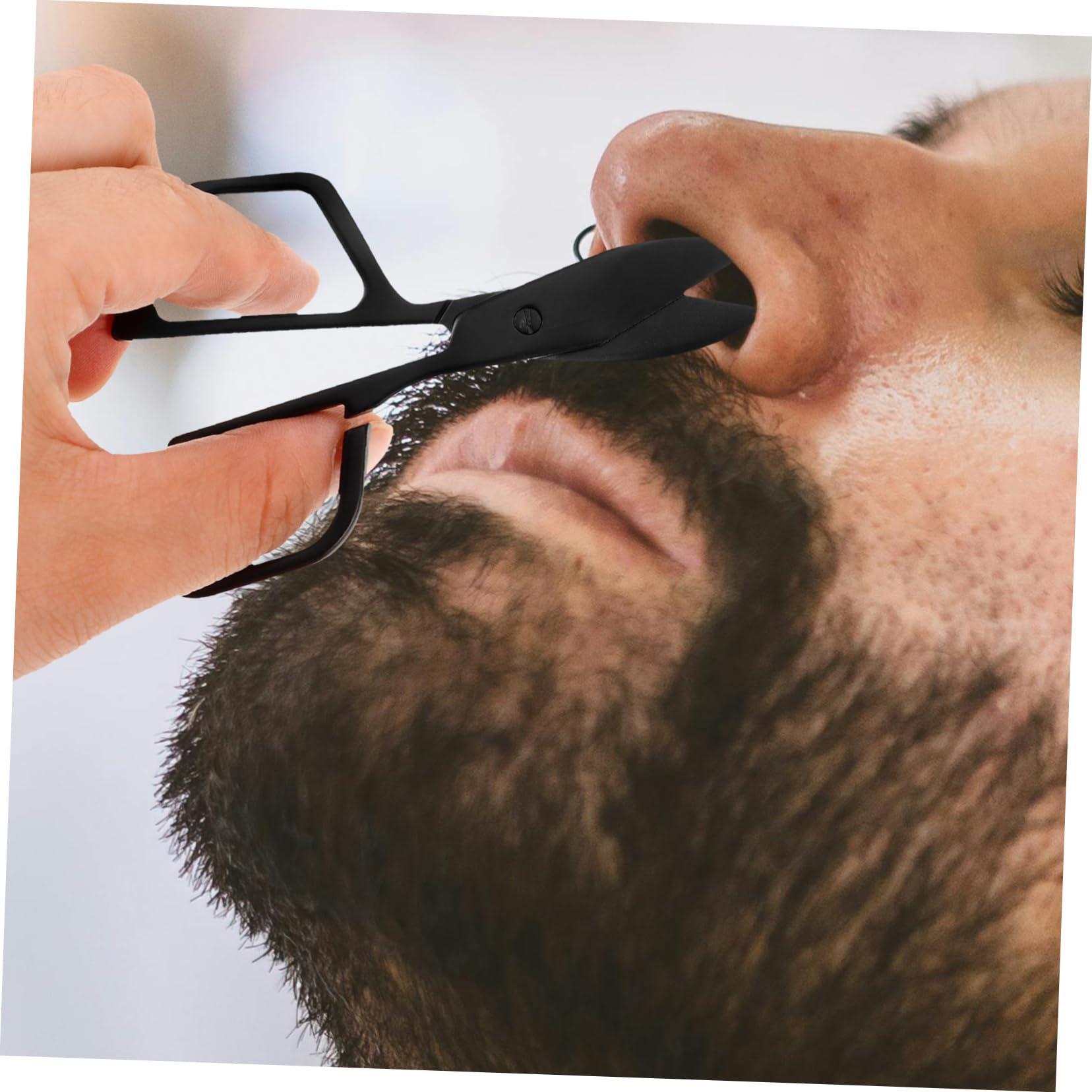 SKISUNO SKISUNO Sturdy Nasal Hair Scissors for Men Small Hair Scissors Round Tip Easy-to-Clean Nose Hair Removal Scissors