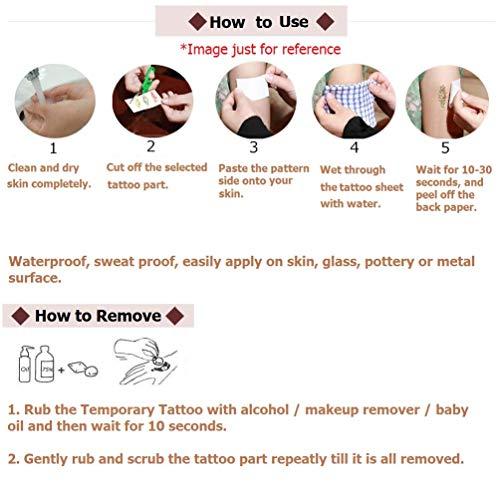 Fanoshon Fanoshon Large Flower Unicorn Tattoos Temporary for Kids Adults, 12 Sheets Cute Children 3D Planet Astronaut Universe Space Fake Body Stickers, Waterproof Halloween Christmas Party Favor Supplies