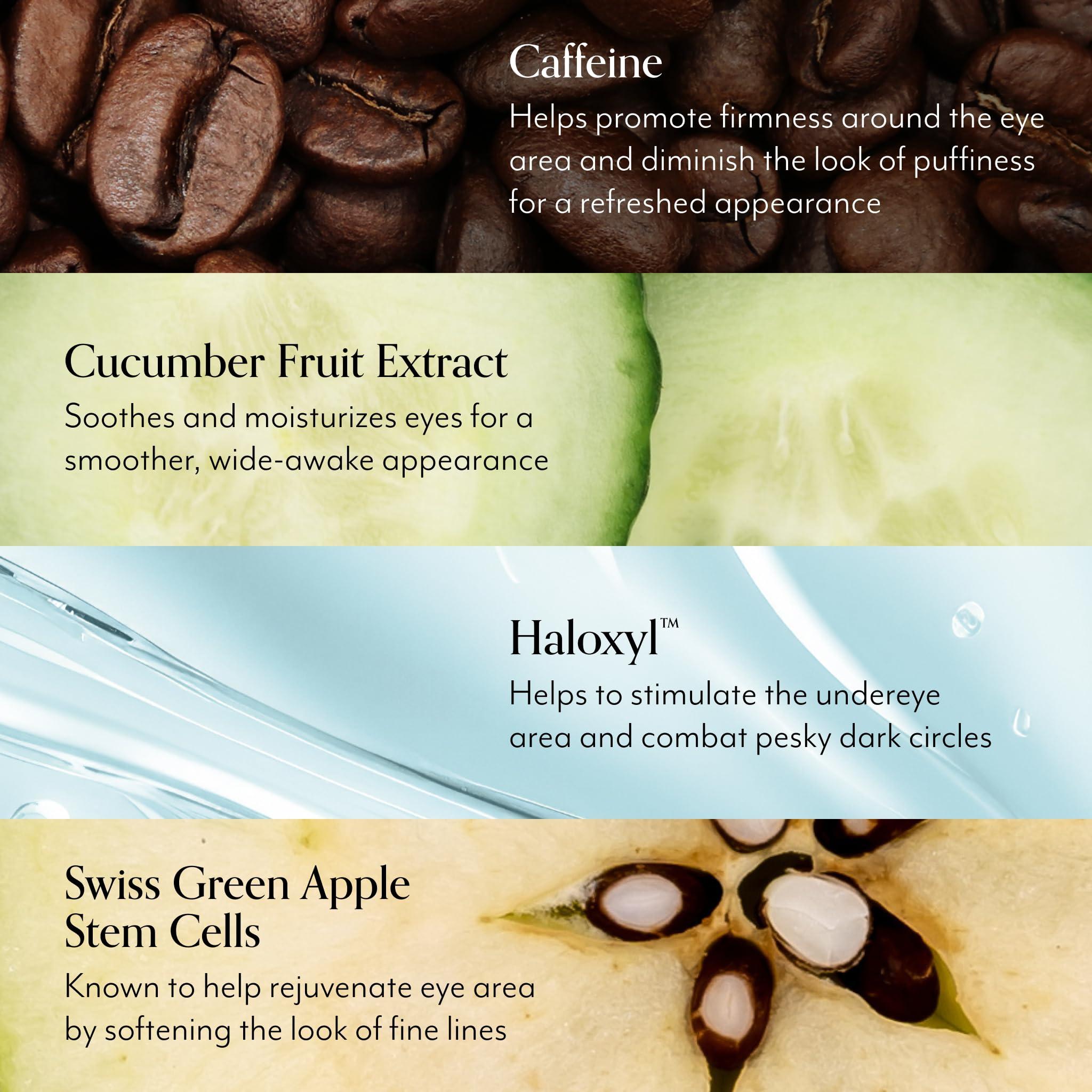 Bliss Bliss Renew & Smooth Night Face Serum- AHA Glycolic + Polyhydroxy Acid + bliss Eye Do All Things Hydrating Eye Gel Depuff & Brighten Straight-from-the-Spa