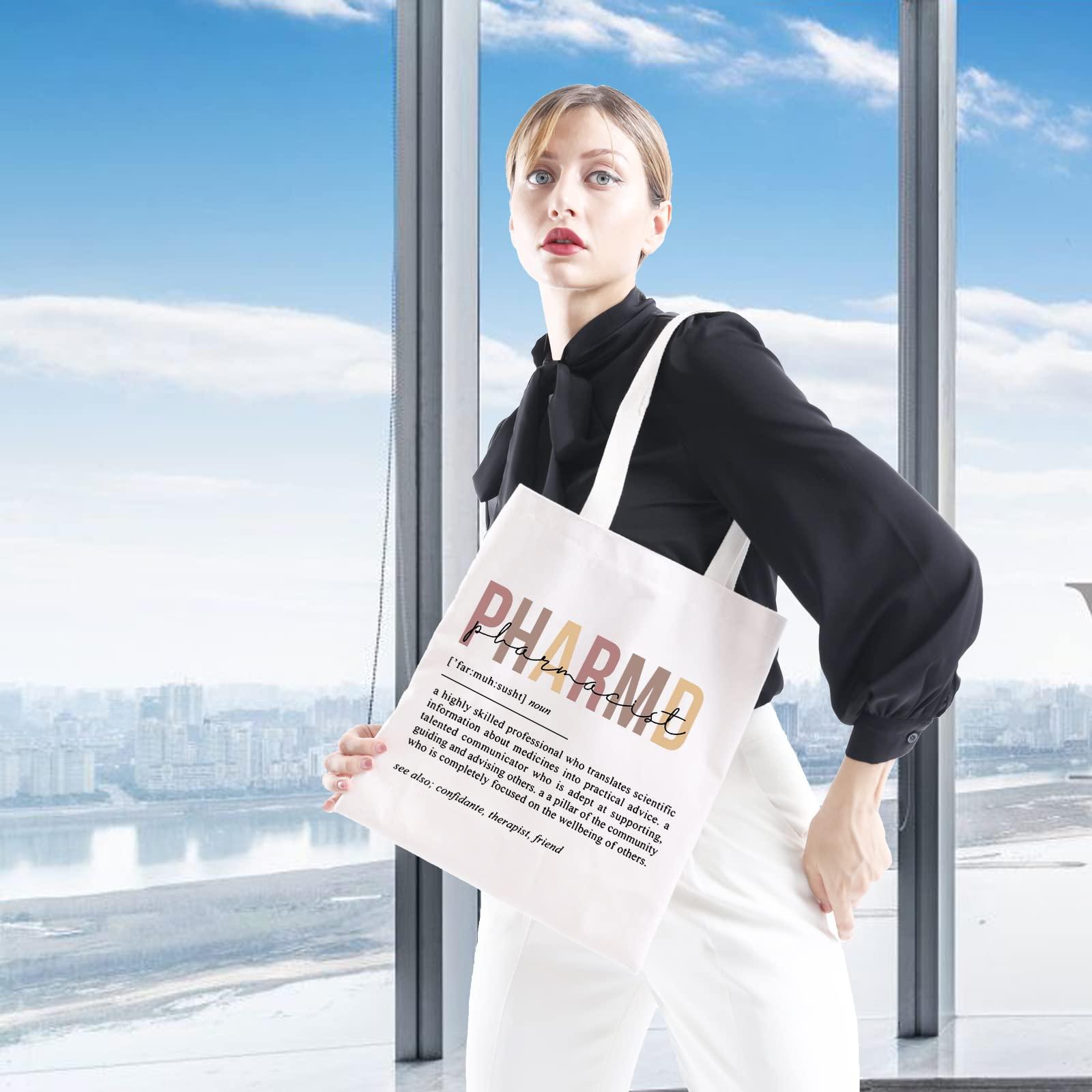 GJTIM GJTIM Rx Pharmacist Graduation Appreciation Gift Pharmacy Tech Gift Pharmacist Definition Tote Bag for Doctor Of Pharmacy (Pharmacist Tote)