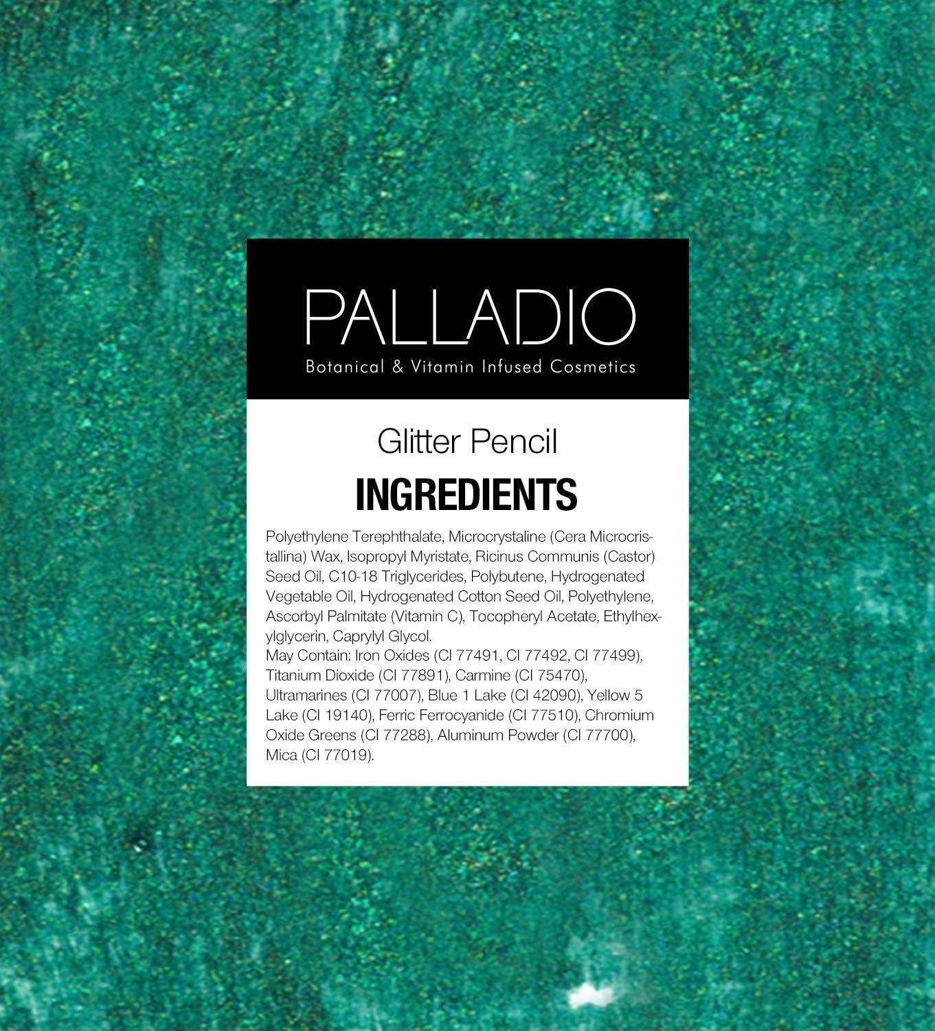 Palladio Palladio Glitter Eyeliner Pencil, Longlasting Creamy Cosmetic Pencil, Shimmer Eye Liner, Buttery Smooth Tip, Professional Makeup Glittery Pencil, Sharpenable, Sky Sparkle