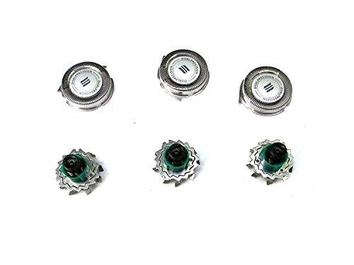 JRSHOME Set of 3 Replacement shaving heads RQ11 for Philips Norelco 1150x 1160x 1180x shaver