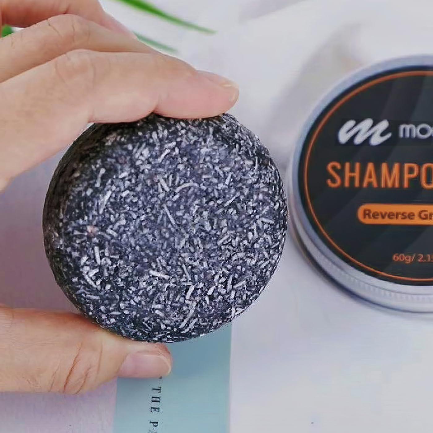 modayeri al??veri?te yeni moda Reverse Grey Hair Shampoo Bar - Moisturizer, Extra Strength Refreshing Scalp , Gray Hair Coverage, Darkening, Natural Solid Shampoo, for Women and Men, Restore Shiny Hair, Paraben Free, 2.15 Oz