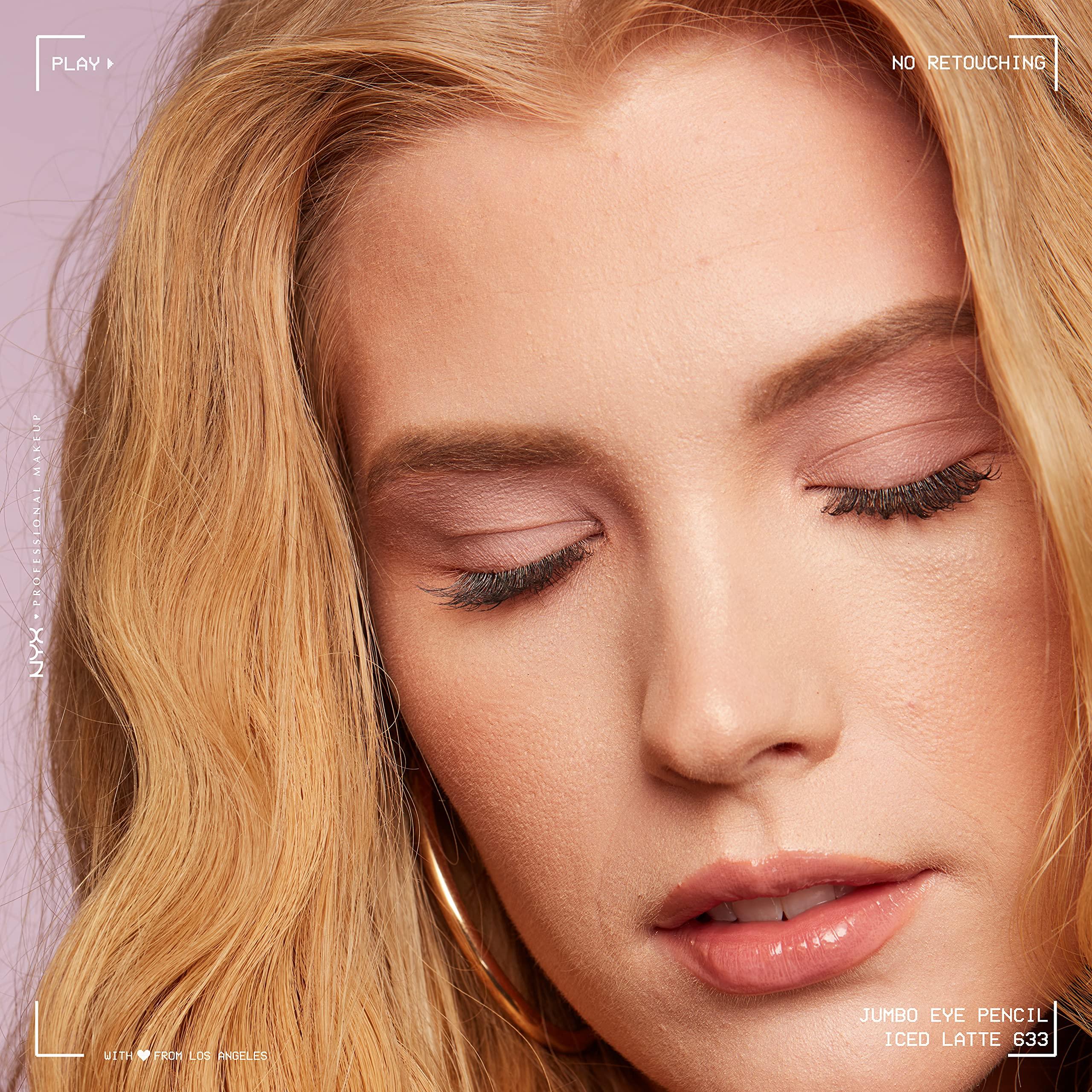 NYX PROFESSIONAL MAKEUP NYX PROFESSIONAL MAKEUP Jumbo Eye Pencil, Blendable Eyeshadow Stick & Eyeliner Pencil - Iced Latte (Mauve)