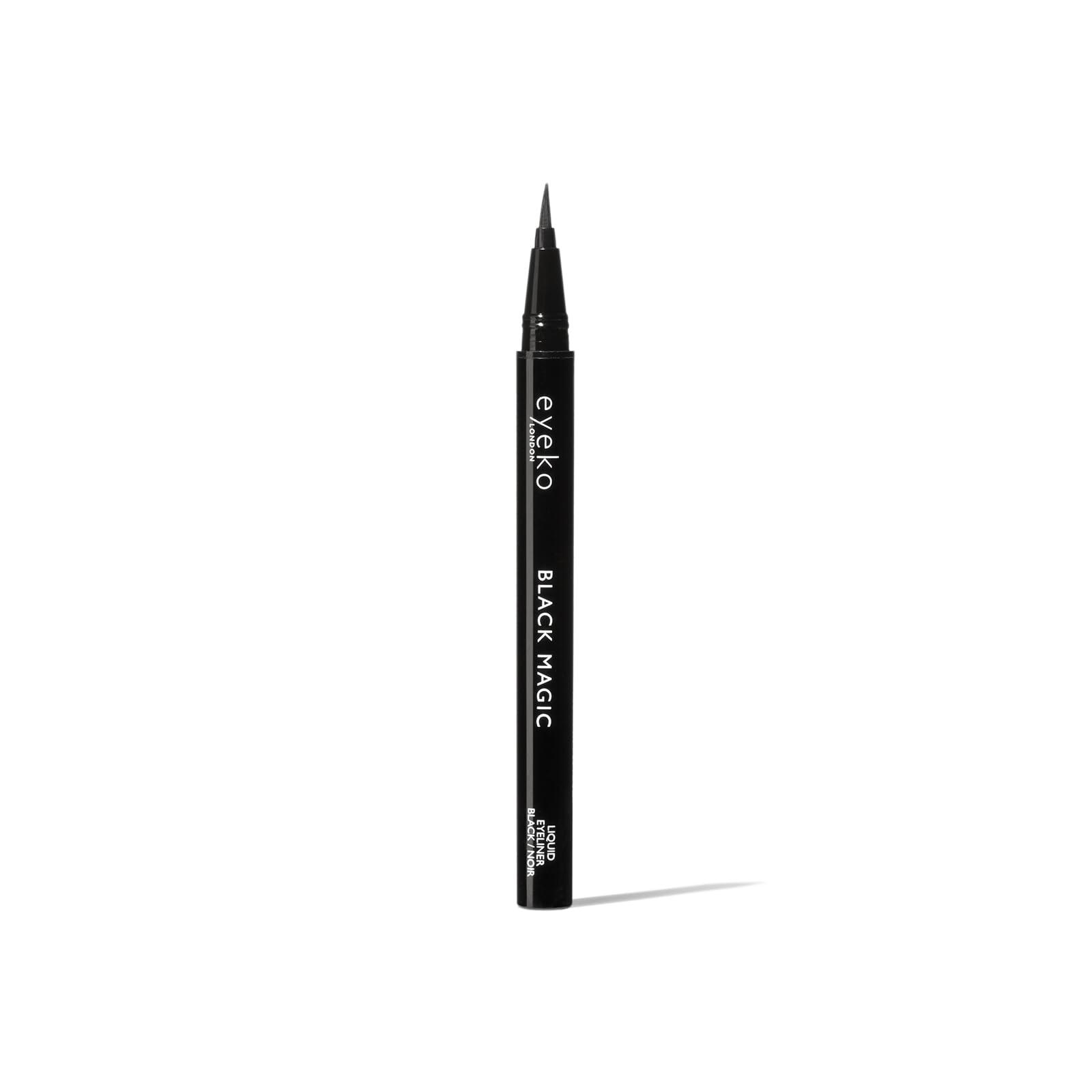Eyeko Eyeko Black Magic Liquid Eyeliner, Carbon Black - Intense - Precision Felt Tip Brush - Vegan 0.7ml
