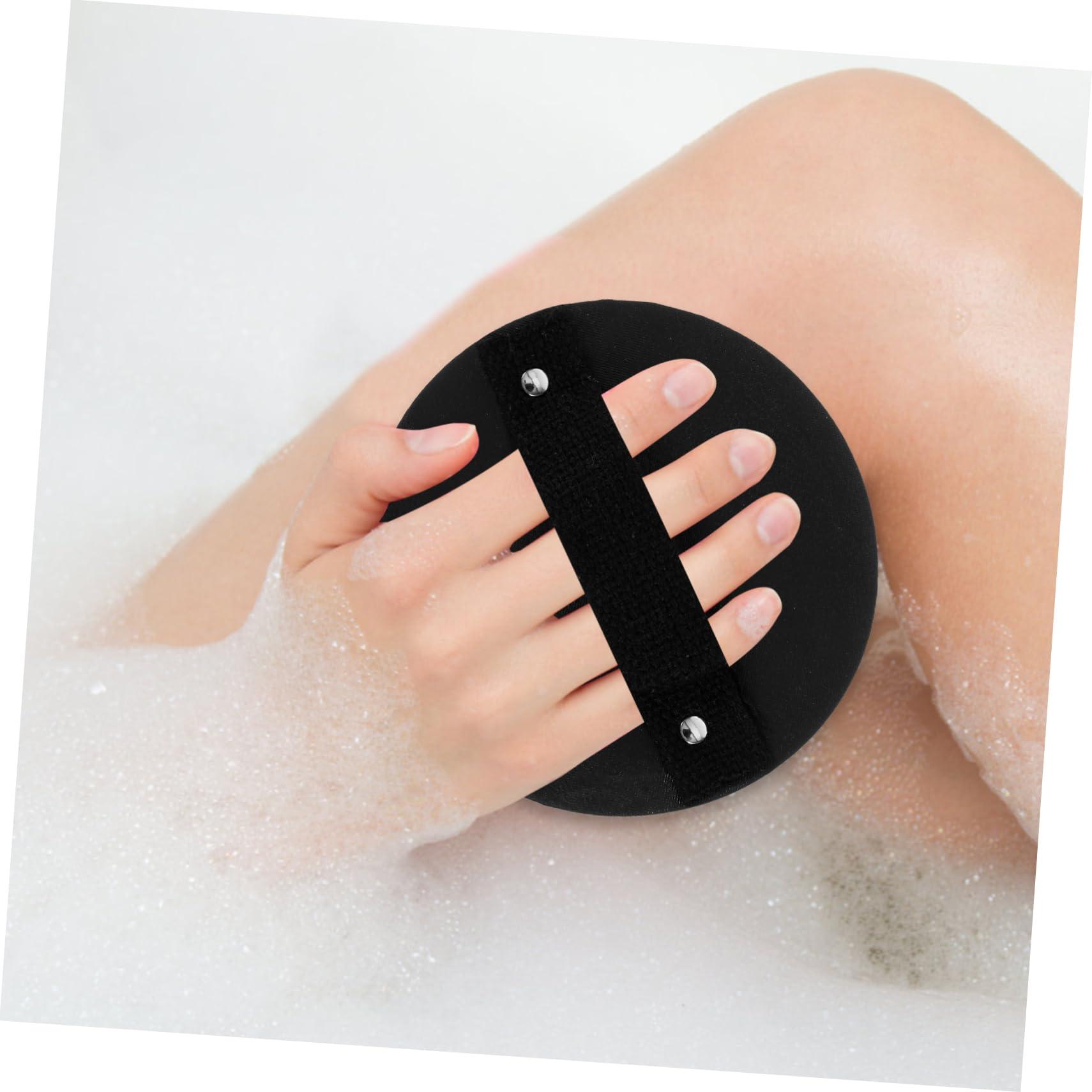 TOVINANNA TOVINANNA Double Sided Bath Towel Exfoliating Bath Pad Bath Sponge Shower Exfoliating Towel Remover Scrubbing Gloves Bubble Maker Hand Mitten Body Scrub Shower Loufa Sponge Black Rubber