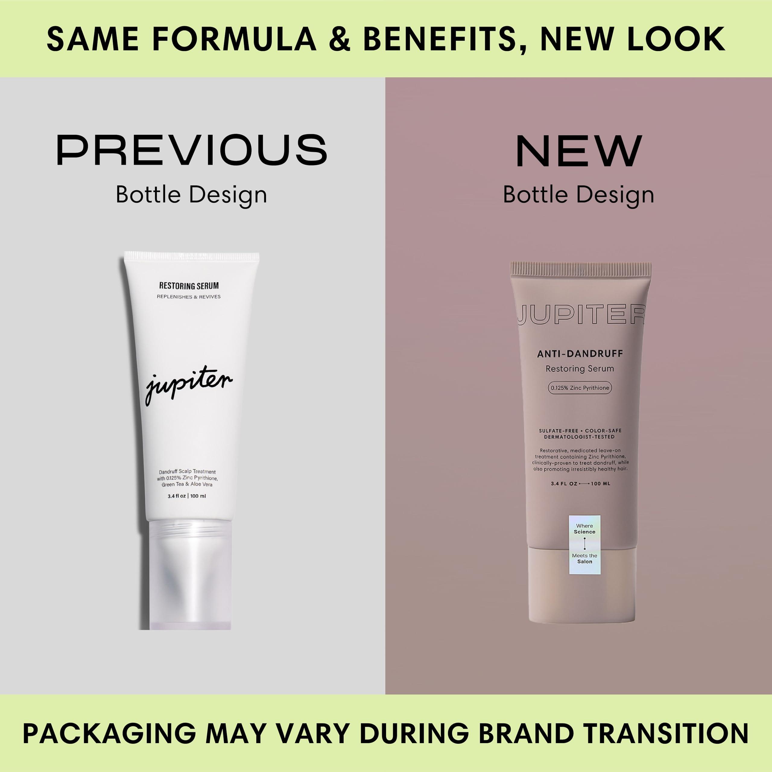 Jupiter Jupiter Anti-Dandruff Scalp Serum, Leave-On Restoring Serum, for Dry, Itchy, & Oily Scalp, Aloe Vera, & Niacinamide, Color-Safe, Vegan, Cruelty-Free, Paraben, Phthalate, & Sulfate-Free, 3.4 fl oz