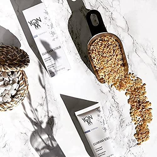 Yonka Yon-Ka Gel Nettoyant, Guarana Scrub Set, Gentle Foaming Face Wash and Makeup Remover, Facial Exfoliator and Detoxifying Scrub, Normal and Acne Prone Skin