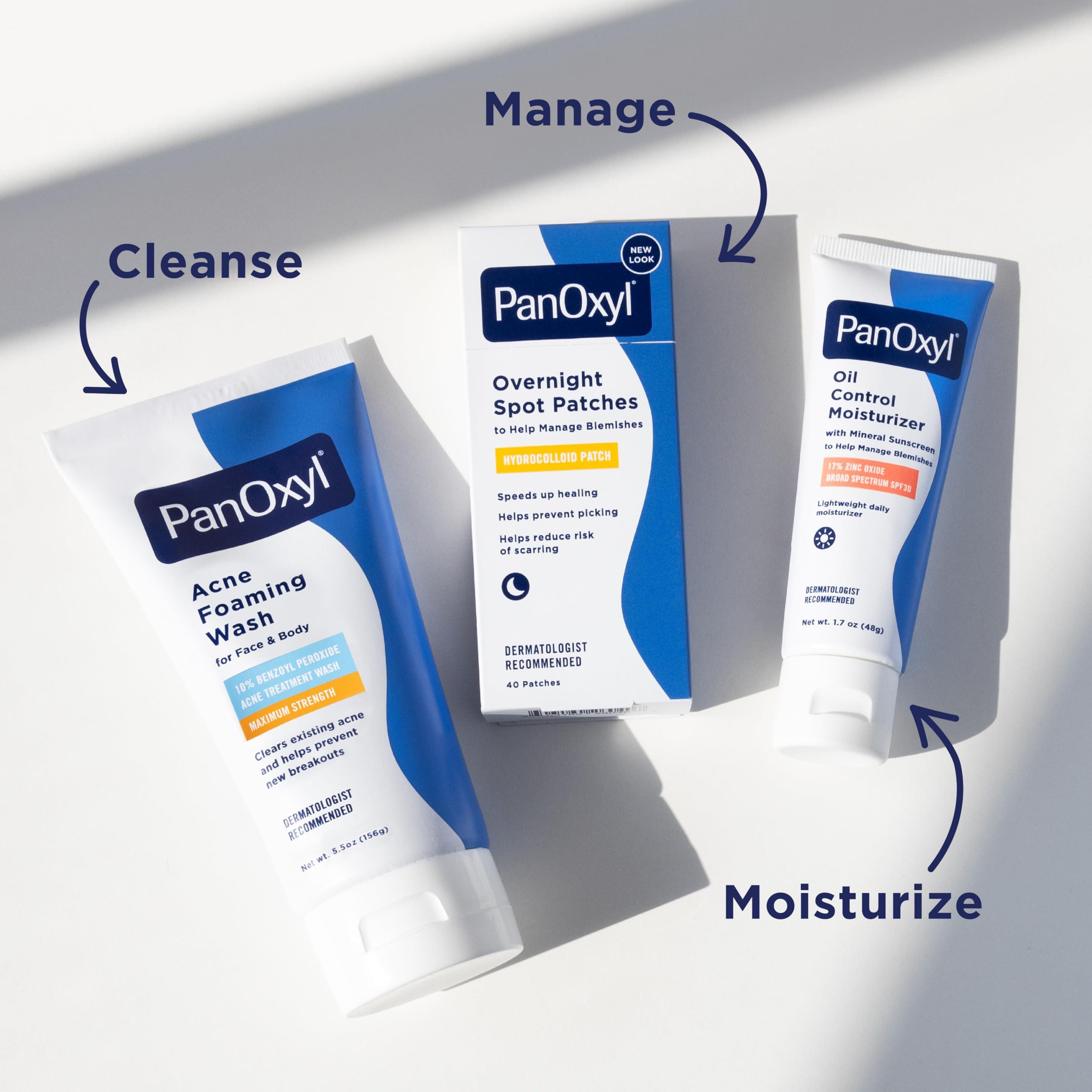 PanOxyl PanOxyl Acne Foaming Wash Benzoyl Peroxide 10% Maximum Strength Antimicrobial, 5.5 Oz (Pack of 2)