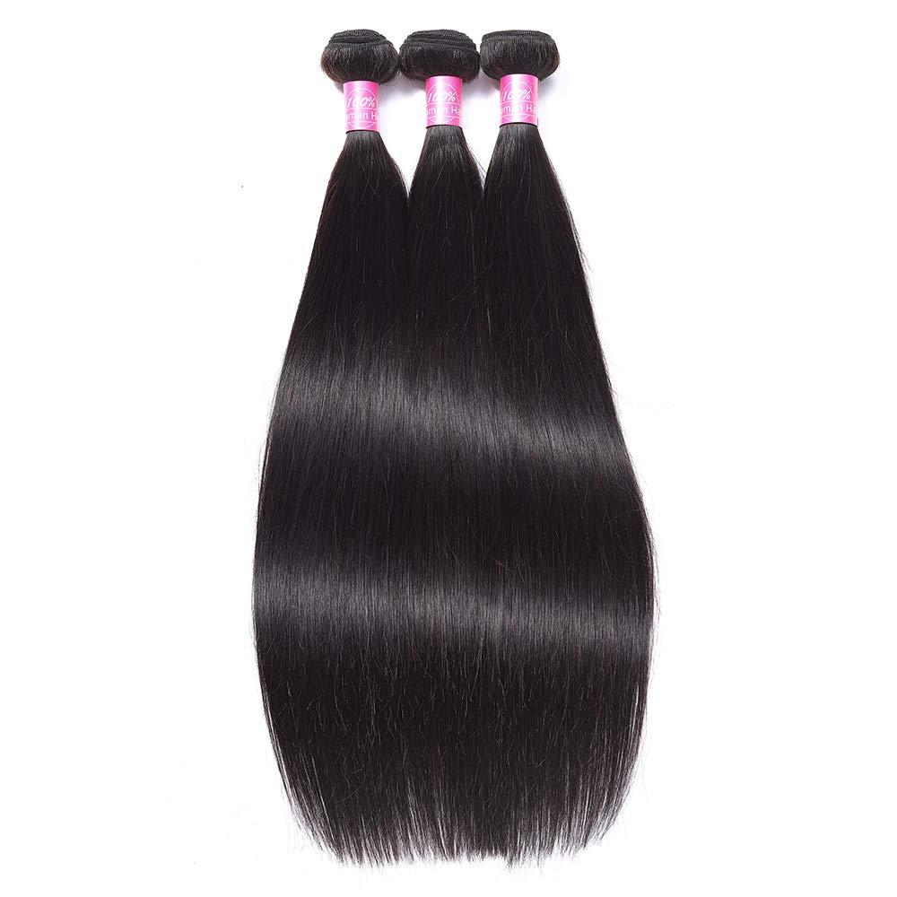 FQ FQ Straight Hair One Bundle 22 inch 100% Unprocessed Peruvian Virgin Human Hair Straight Bundles Double WeftStraight Human Hair Extensions 100g/bundle Natural Color