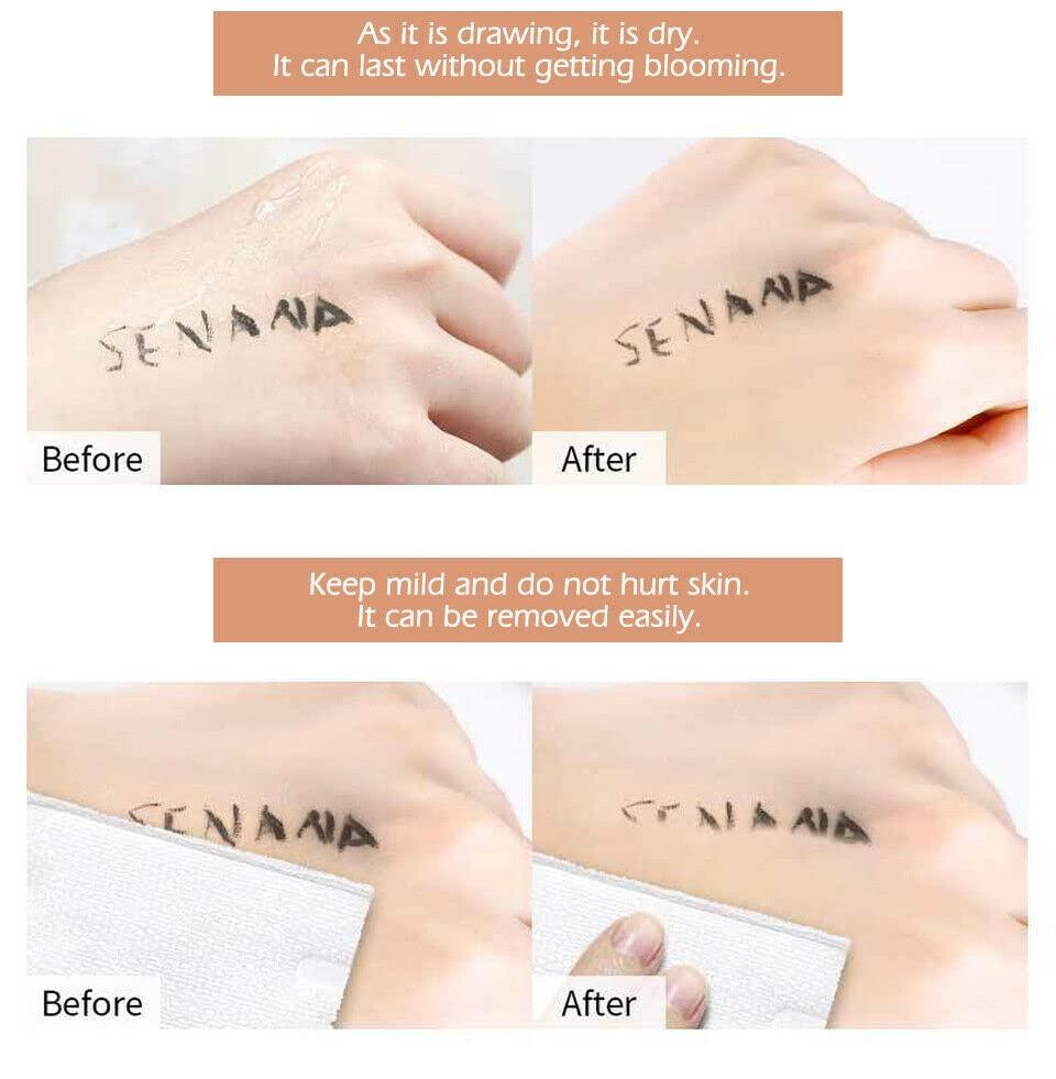 SENANA MARINA 4d Silk Fiber Lash Mascara, SENANA MARINA Eyeliner & Mascara Set - Black Liquid Eyeliner Pencil/Waterproof Mascara - Sky High Mascara Black Volume and Length Lengthening No Clumping