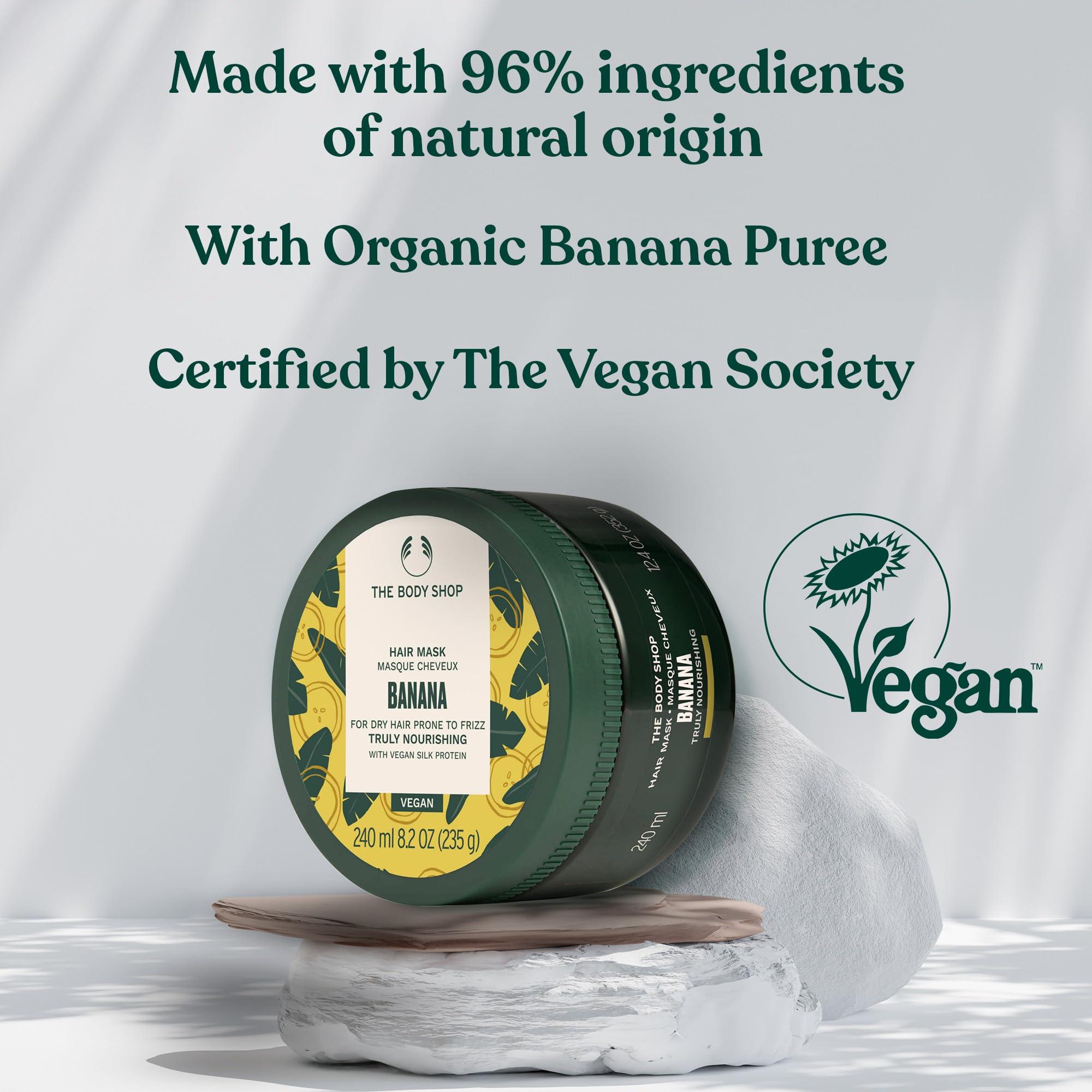 The Body Shop The Body Shop Banana Truly Nourishing Hair Mask, 8.2 Fl Oz (Vegan)