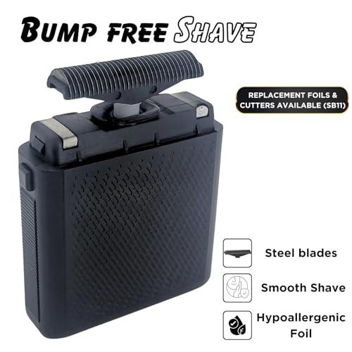 Supreme Trimmer Supreme Trimmer Solo Mens Single Foil Shaver STF101 (150 Min Runtime) Cordless Powerful USB-C Mini Size Travel Razor for Barbers, & Home use| Black