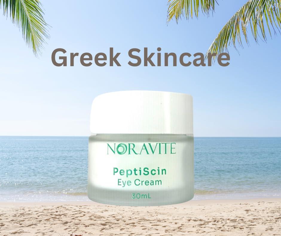 Noravite Noravite PeptiScin - Peptide Eye Cream with Hyaluronic Acid and Escin | Rich Moisturizing Dark Circle Eye Cream | Brightens and Tones - 1.01 Ounce