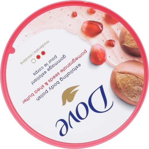 Dove Dove Scrub Pomegranate & Shea Butter For Silky, Soft Skin Body Scrub Exfoliates and Provides Lasting Nourishment 10.5 oz