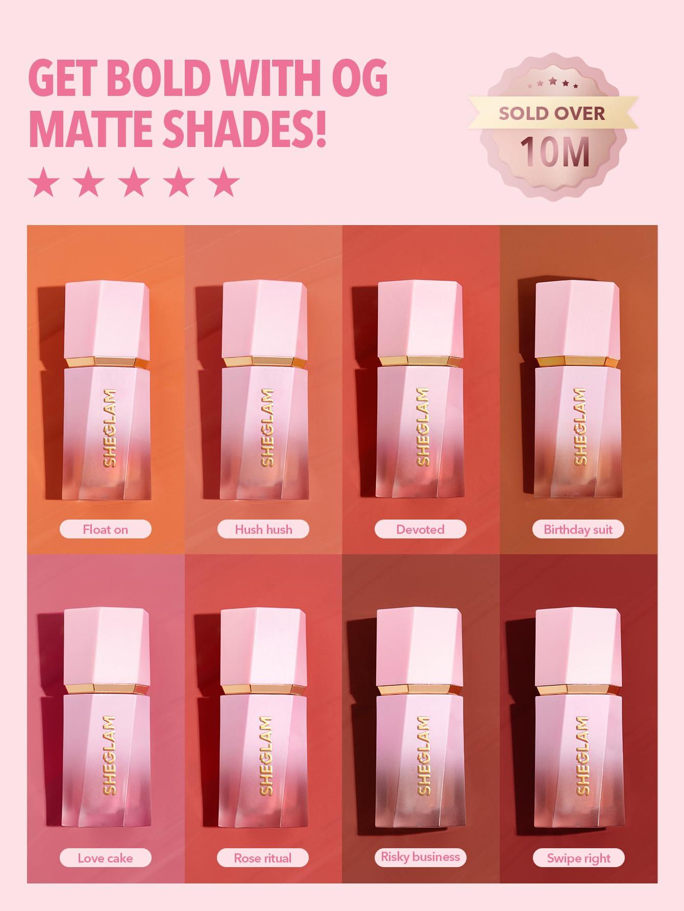 SHEGLAM SHEGLAM Color Bloom Liquid Blush Makeup for Cheeks Matte Finish - Petal Talk